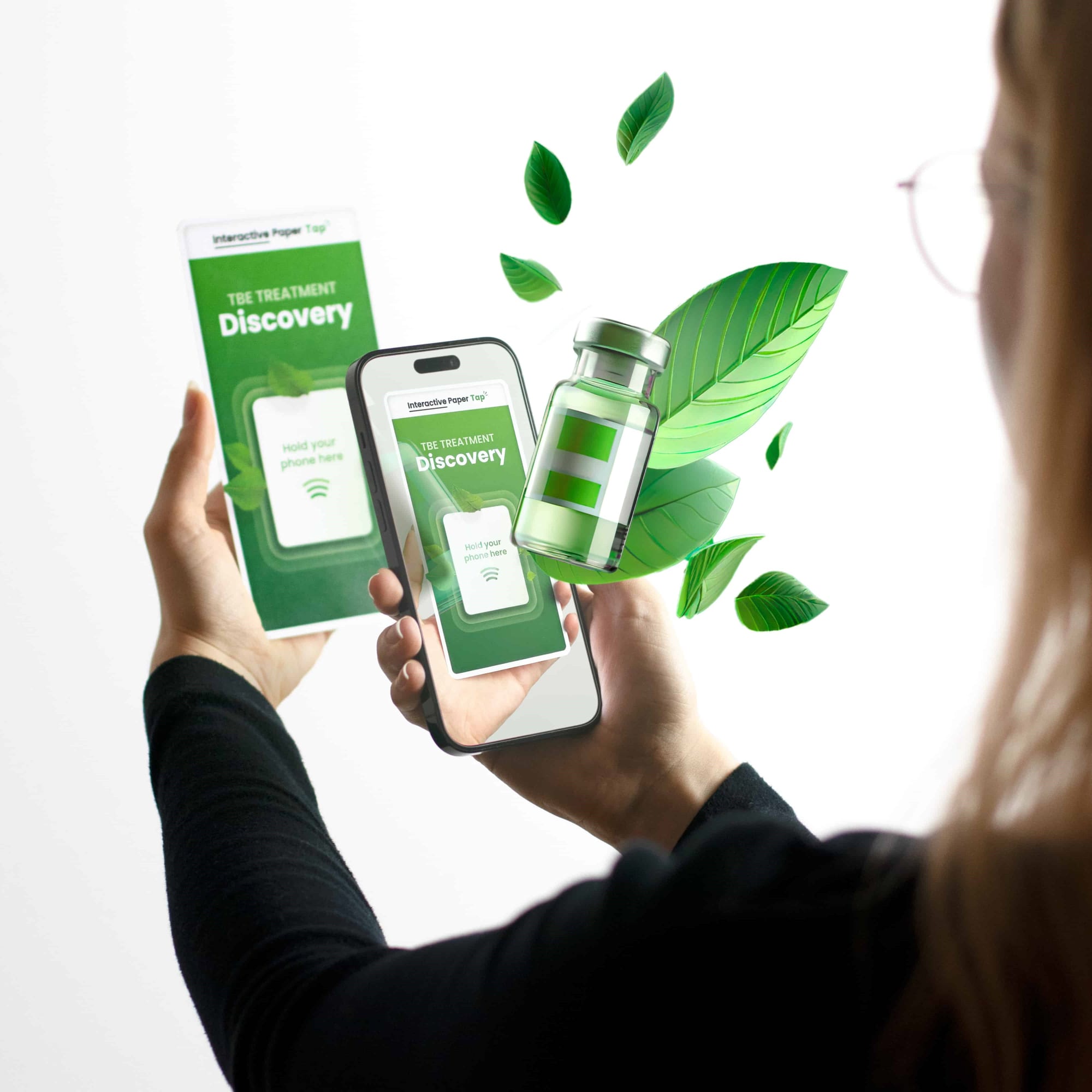 Interactive Paper Tap, featuring augmented reality